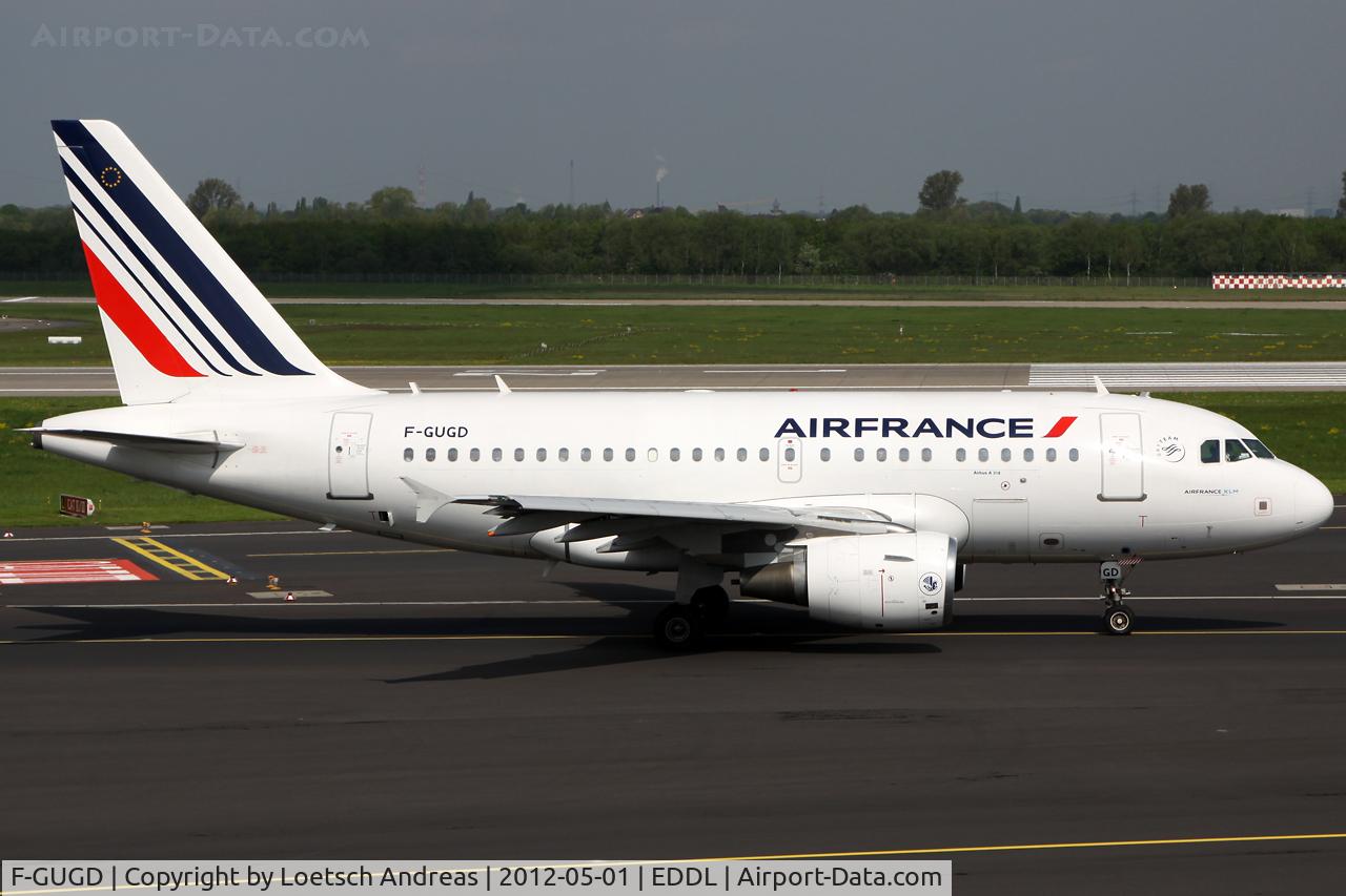 F-GUGD, 2003 Airbus A318-111 C/N 2081, AFR1307 Dusseldorf to Paris, Charles de Gaulle (CDG)
