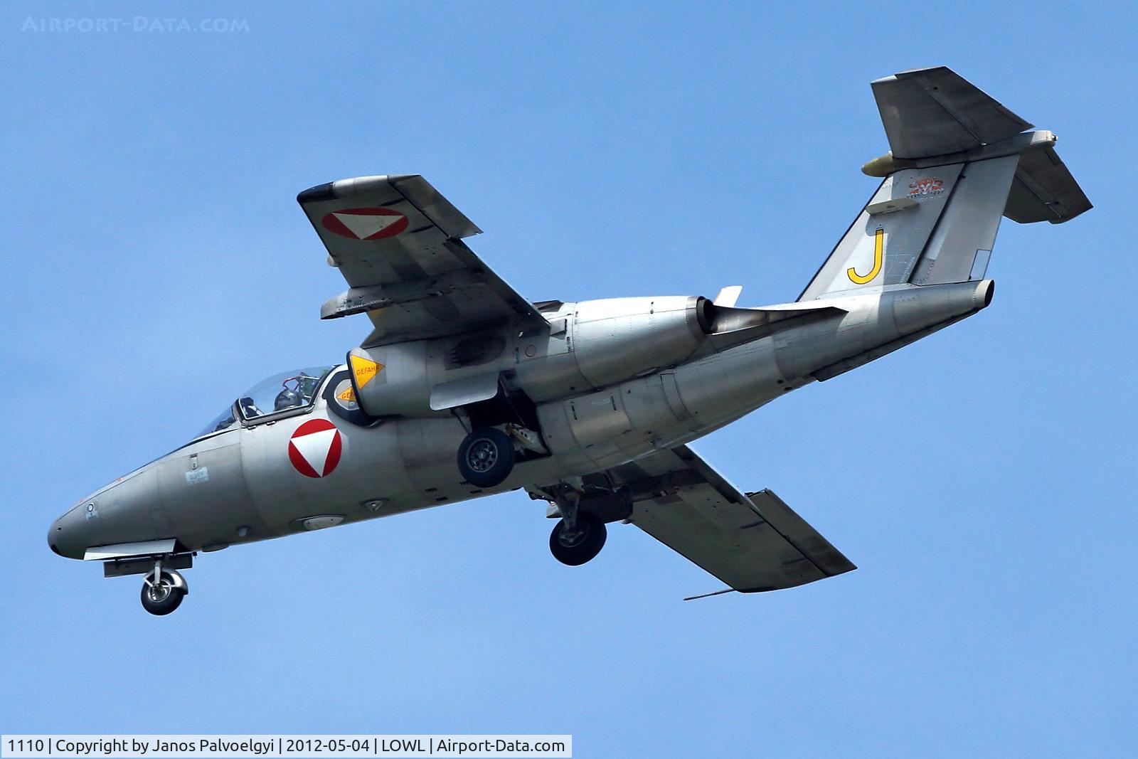 1110, Saab 105OE C/N 105410, Austrian Air Force Saab 105OE final approach in LOWL/LNZ