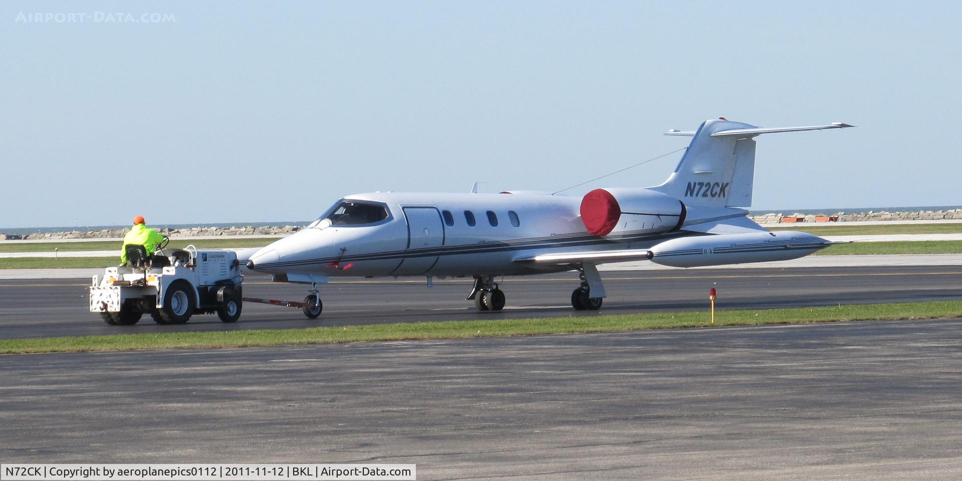 N72CK, 1978 Gates Learjet 35A C/N 165, N72CK seen at KBKL, November 12th, 2012.