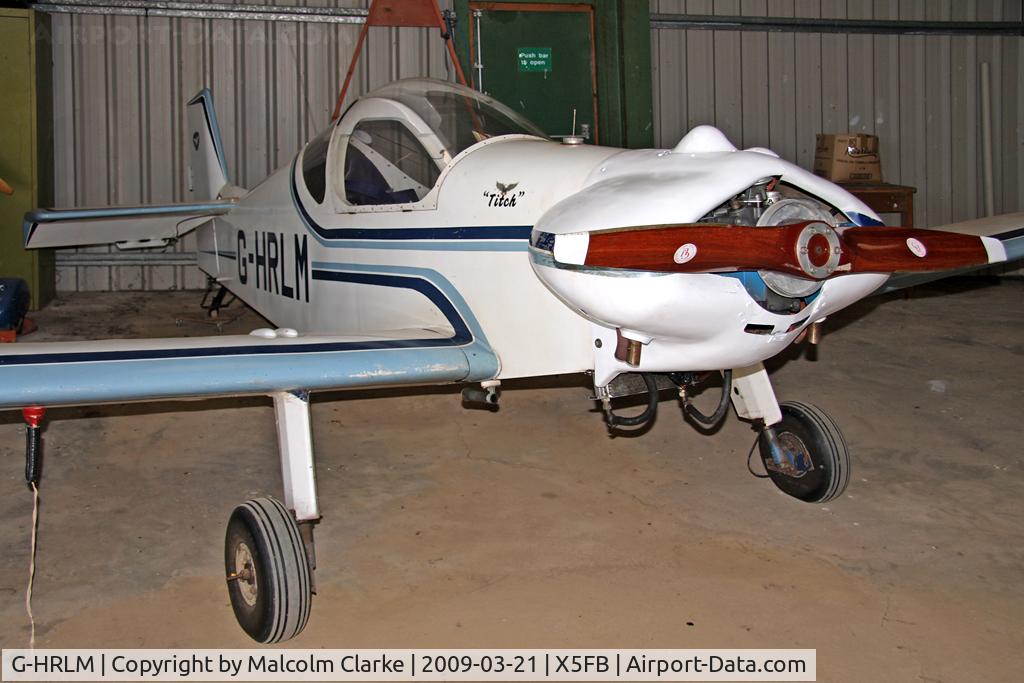 G-HRLM, 1989 Brugger MB-2 Colibri C/N PFA 043-10118, Brugger Colibri MB2, Fishburn Airfield, March 2009.