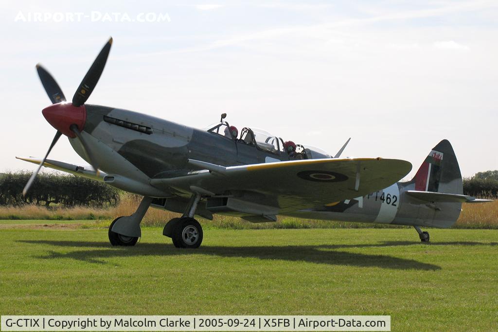 G-CTIX, 1944 Supermarine 509 Spitfire TR.IX (HF.IXe) C/N Not found G-CTIX, Supermarine 509 Spitfire TR.IX (HF.IXe), Fishburn Airfield, September 2005.
