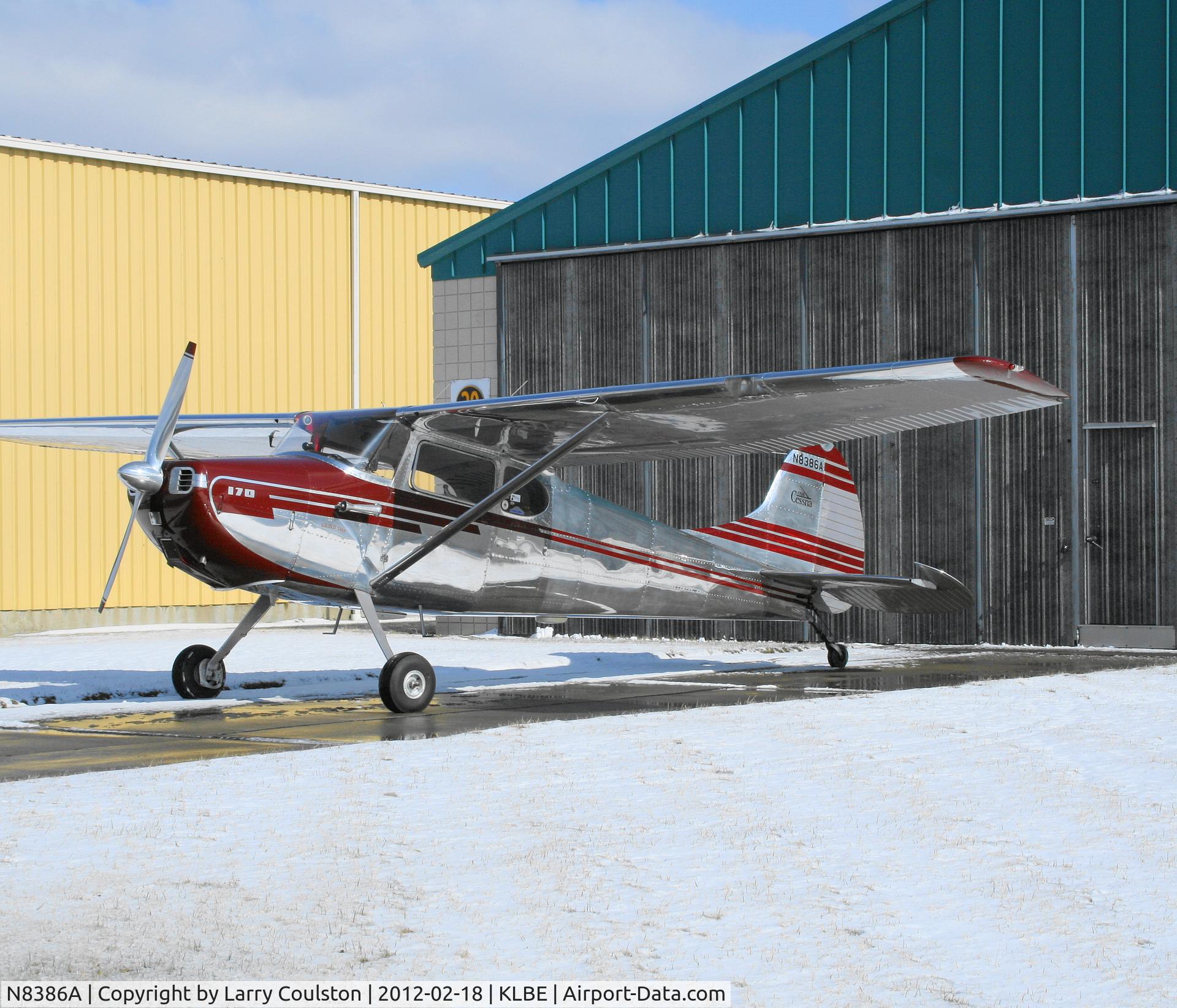 N8386A, 1952 Cessna 170B C/N 25238, Cessna 170B, In front of Sam's Hangar.