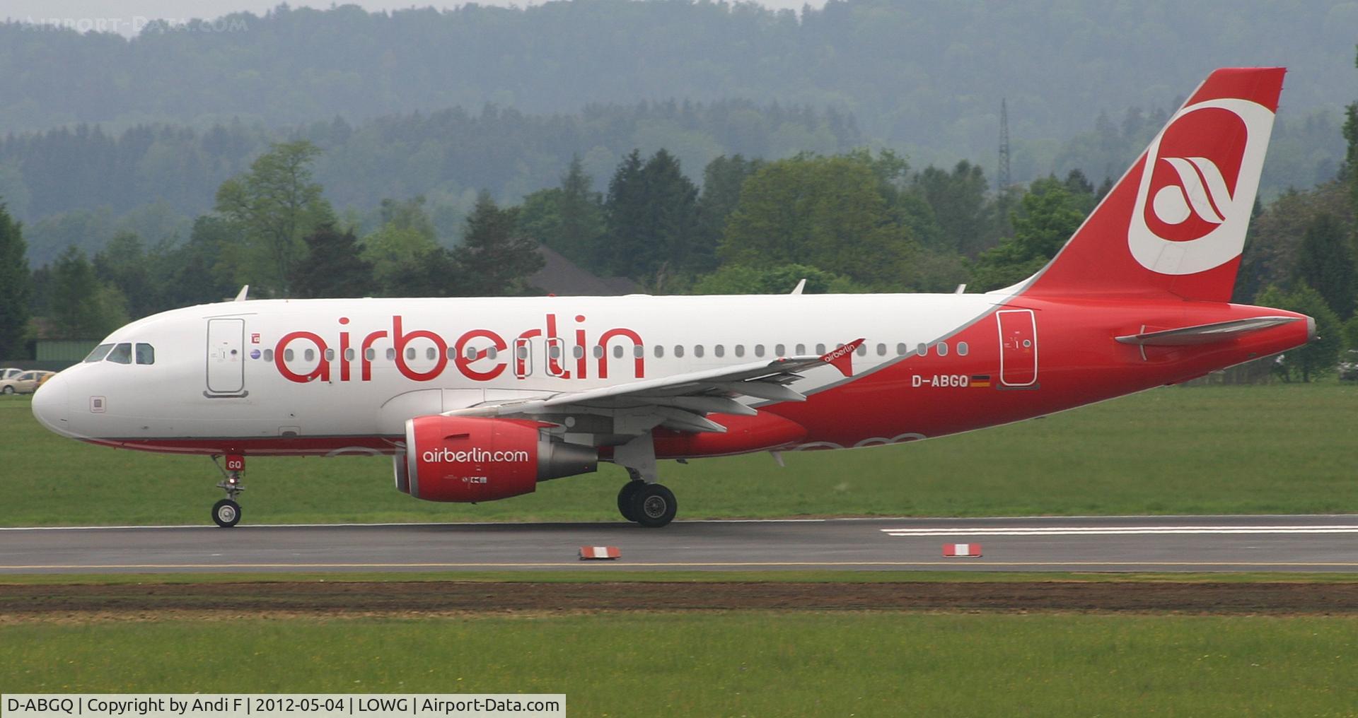 D-ABGQ, 2008 Airbus A319-112 C/N 3700, Air Berlin A319