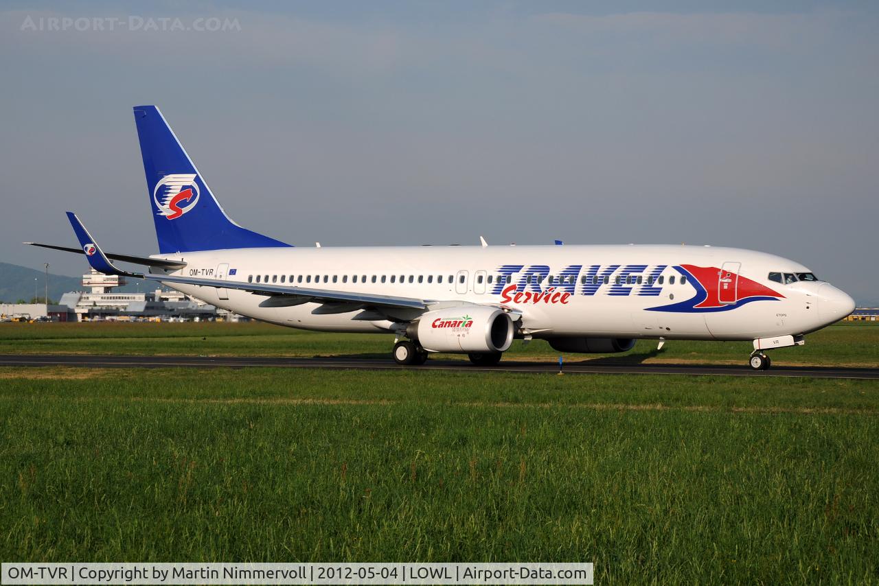 OM-TVR, 2011 Boeing 737-86N C/N 38018, Travel Service