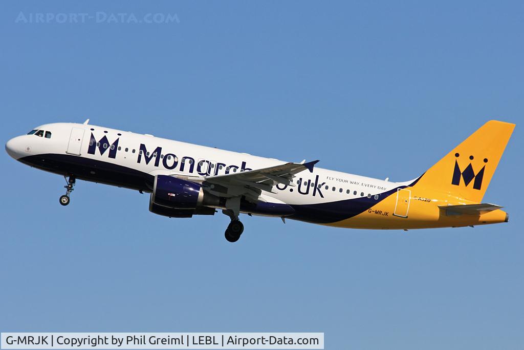 G-MRJK, 1999 Airbus A320-214 C/N 1081, Taken at BCN