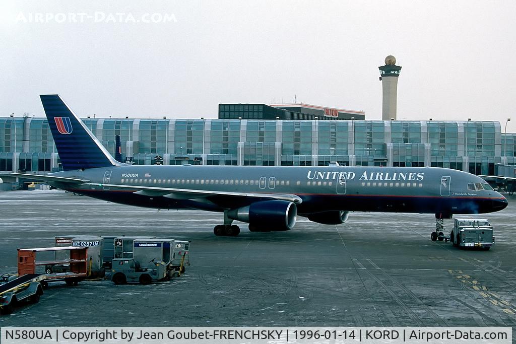 N580UA, 1993 Boeing 757-222 C/N 26698, departure to MIA
