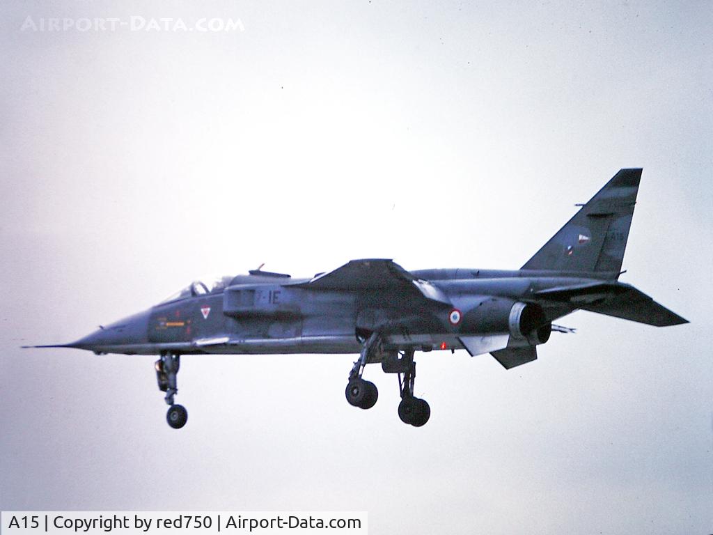 A15, Sepecat Jaguar A C/N A15, Photograph by Edwin van Opstal with permission. Scanned from a color slide.