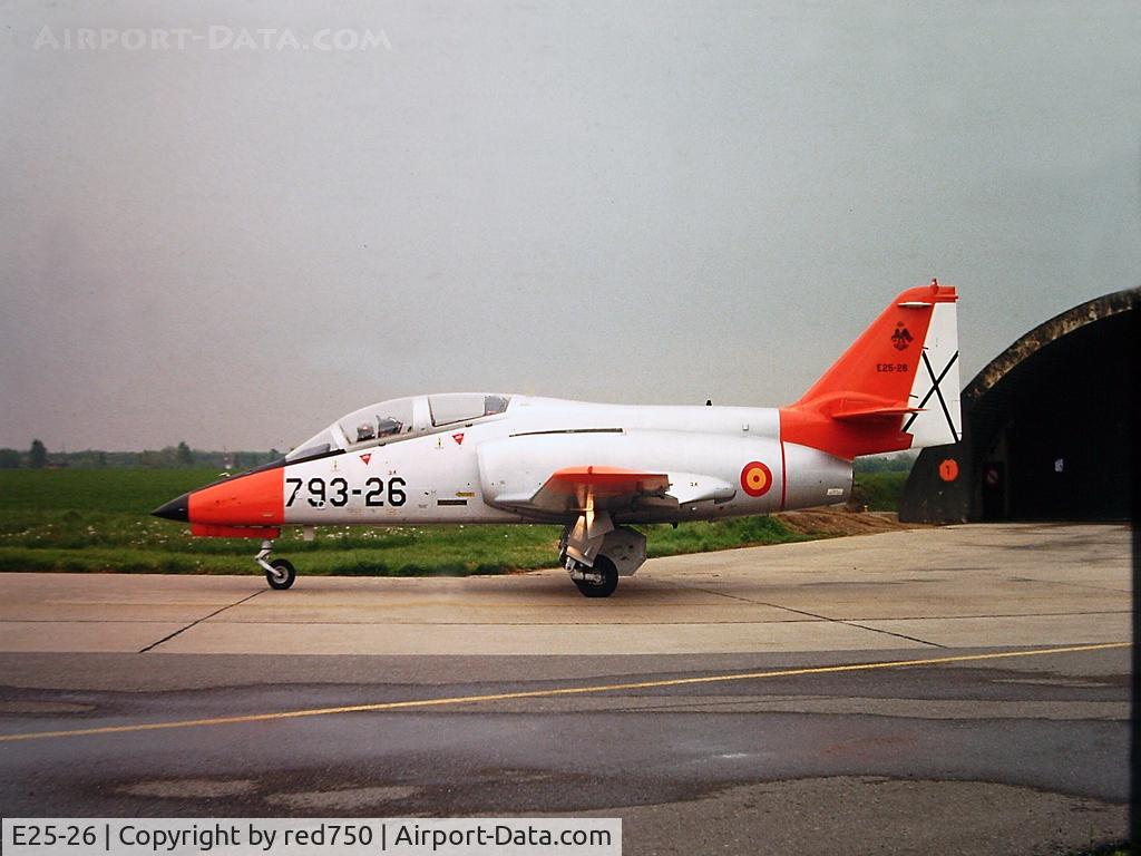 E25-26, CASA C-101EB Aviojet C/N EB01-26-026, Photograph by Edwin van Opstal with permission. Scanned from a color slide.