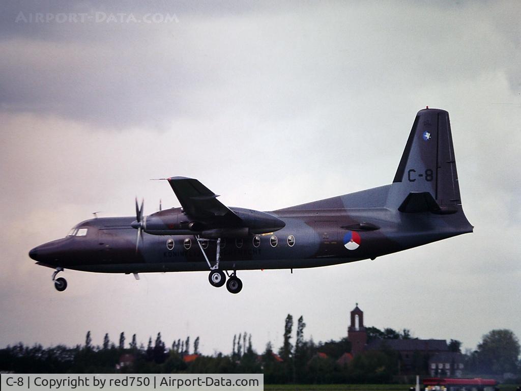 C-8, 1960 Fokker F-27-300M Troopship C/N 10158, Photograph by Edwin van Opstal with permission. Scanned from a color slide.