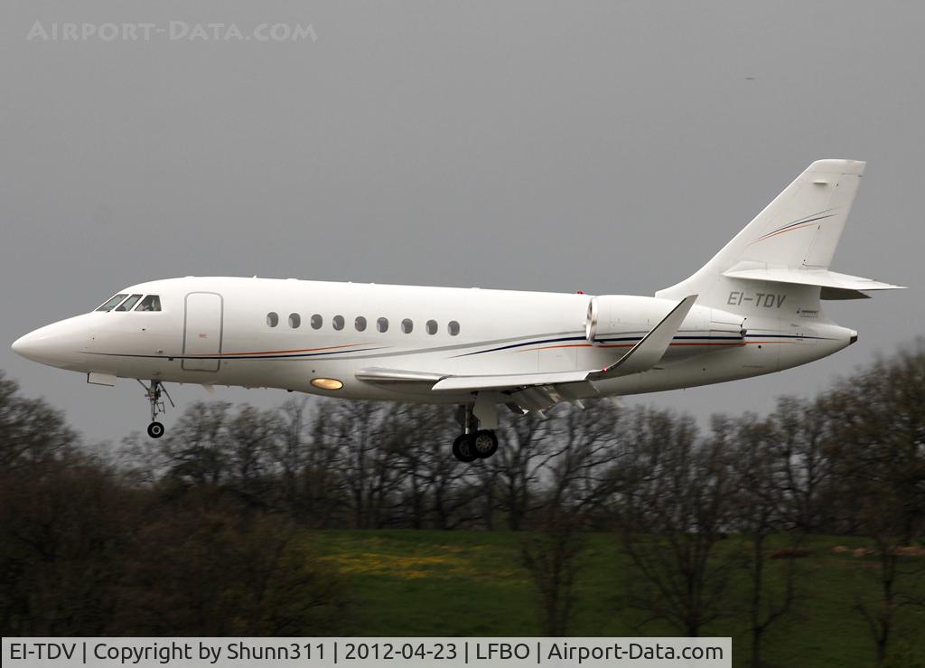EI-TDV, 2009 Dassault Falcon 2000EX C/N 190, Landing rwy 14R