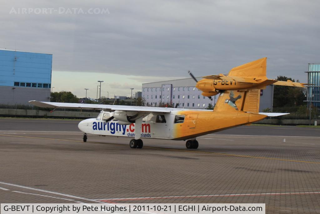 G-BEVT, 1977 Britten-Norman BN-2A Mk.III-2 Trislander C/N 1057, G-BEVT Trislander at Southampton