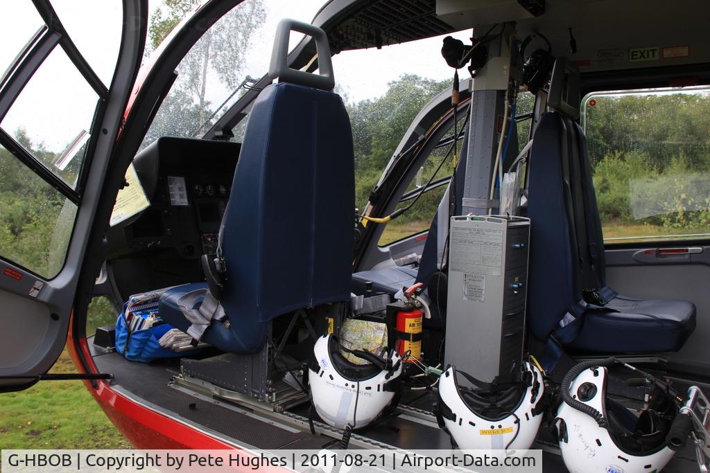 G-HBOB, 2008 Eurocopter EC-135T-2+ C/N 0664, G-HBOB EC135 on a 'shout', Silchester Common
