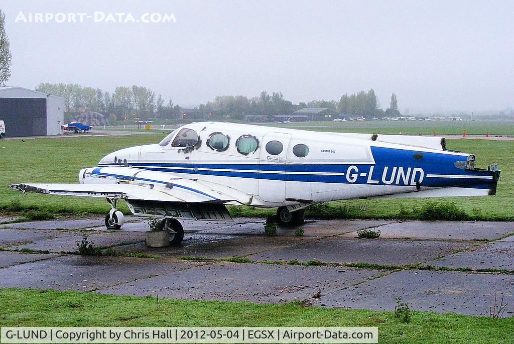 G-LUND, 1973 Cessna 340 C/N 340-0305, one of the many wreaks at North Weald