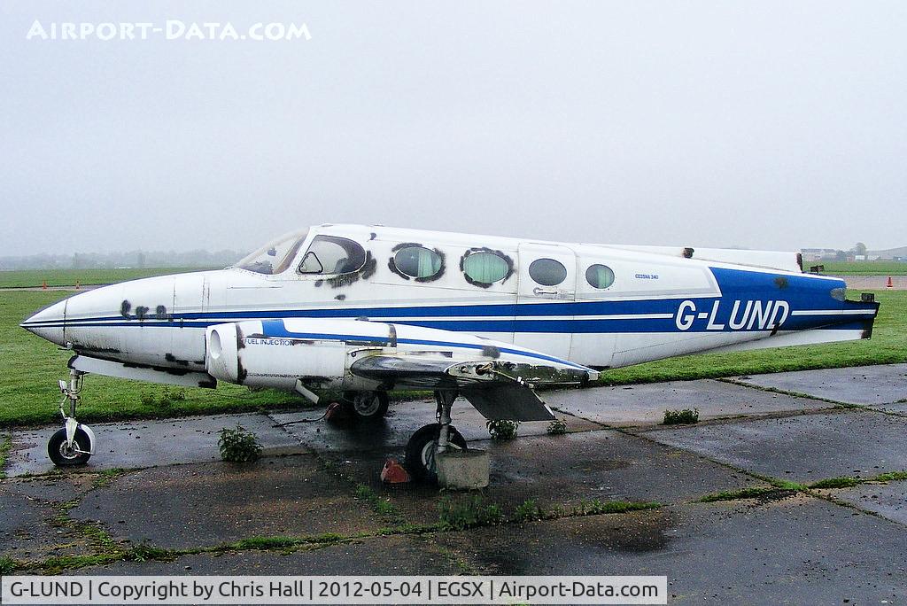 G-LUND, 1973 Cessna 340 C/N 340-0305, one of the many wreaks at North Weald