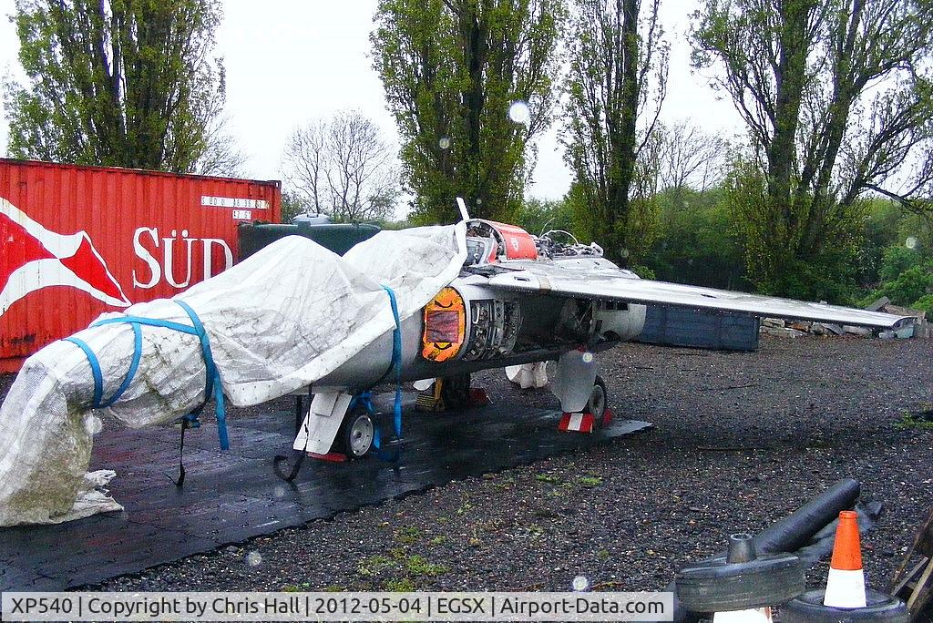 XP540, 1963 Hawker Siddeley Gnat T.1 C/N FL542, now with its rear section removed