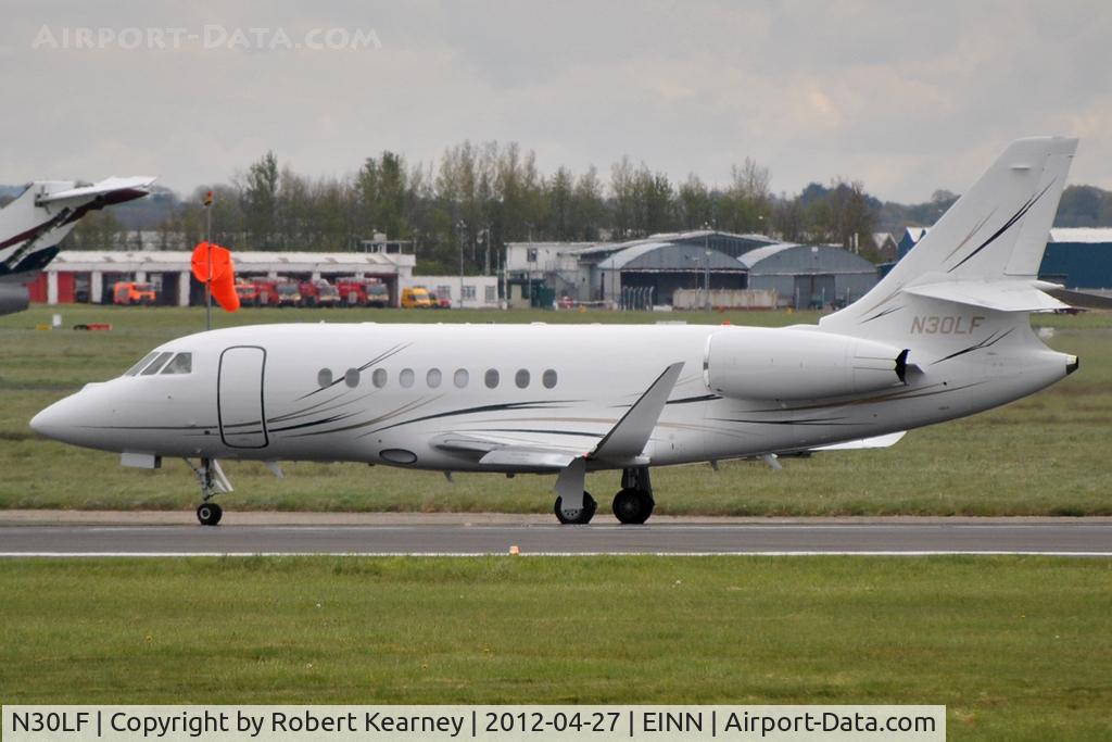 N30LF, 2007 Dassault Falcon 2000EX C/N 602, Rolling off after arrival