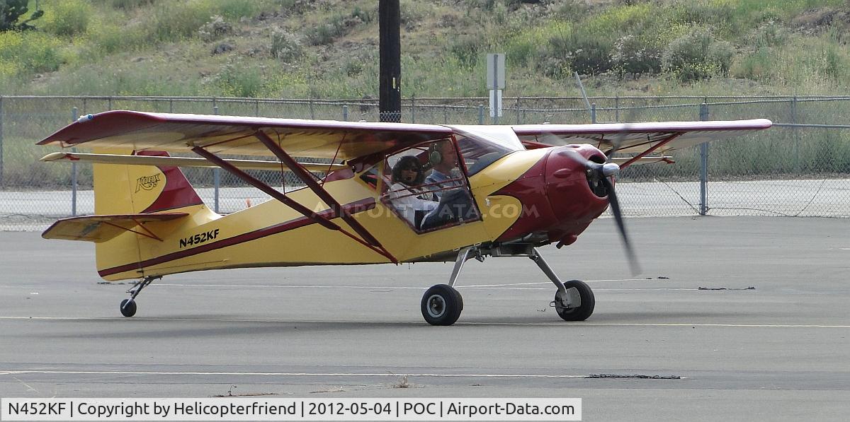 N452KF, 2006 Skystar Kitfox Model 4 C/N DCS115, Taxiing into transient parking