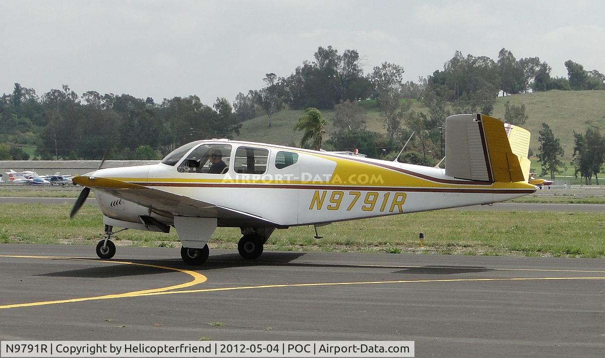 N9791R, 1960 Beech M35 Bonanza C/N D-6289, Enroute to 26R