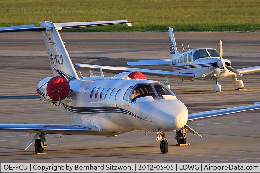 OE-FCU, 2004 Cessna 525A CitationJet CJ2 C/N 525A-0210, Parking Position at Graz Thalerhof, Austria.