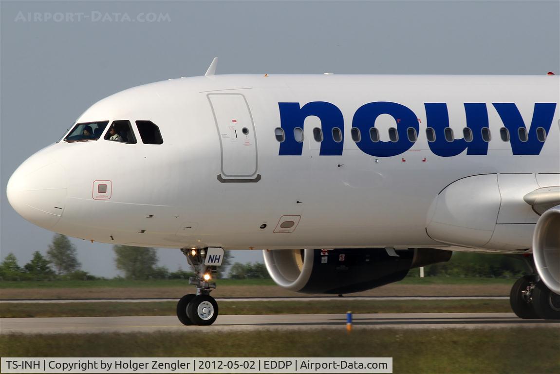 TS-INH, 2011 Airbus A320-214 C/N 4623, Close shot on taxiway Echo 8......