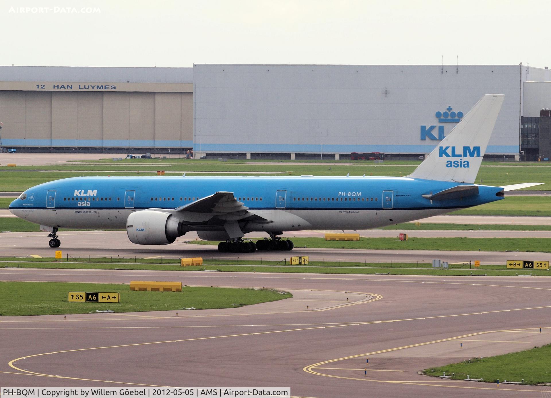 PH-BQM, 2006 Boeing 777-206/ER C/N 34712, The PH-BQM Asia printing