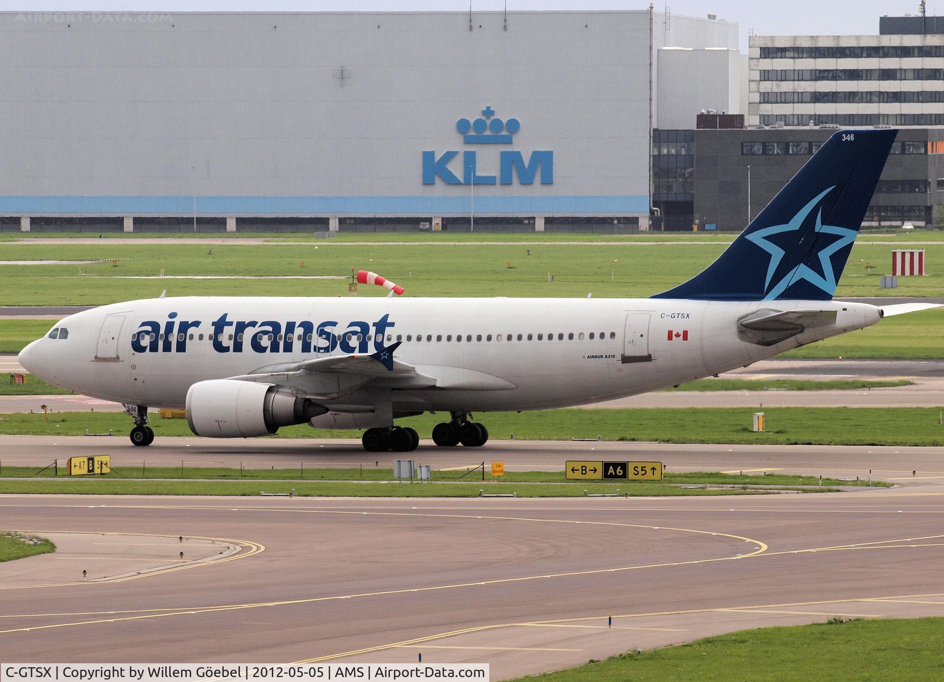 C-GTSX, 1989 Airbus A310-304 C/N 527, Taxi to the gate of Schiphol Airport