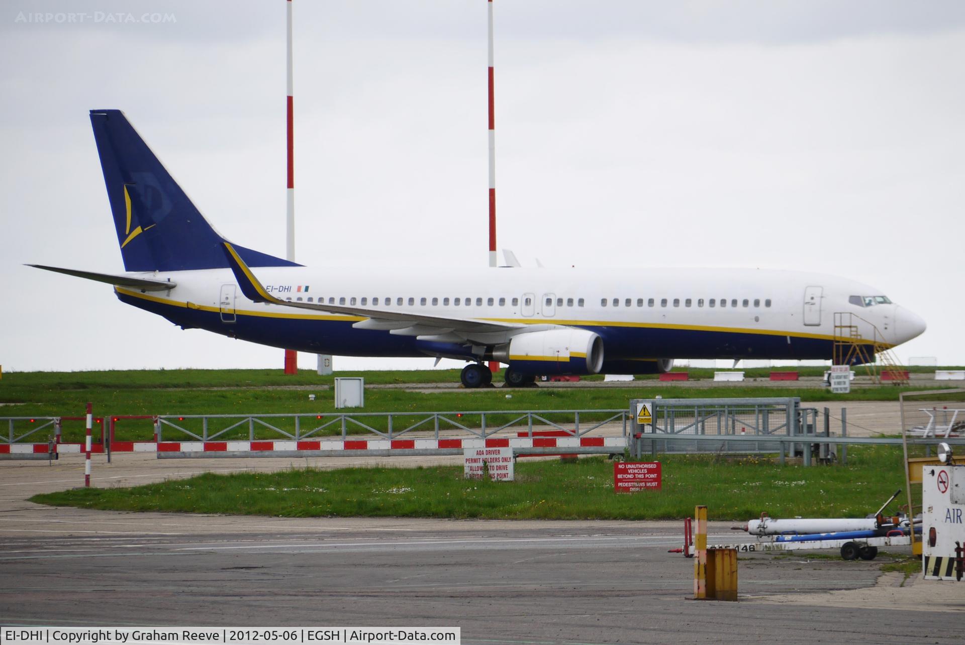 EI-DHI, 2005 Boeing 737-8AS C/N 33818, Parked at Norwich.