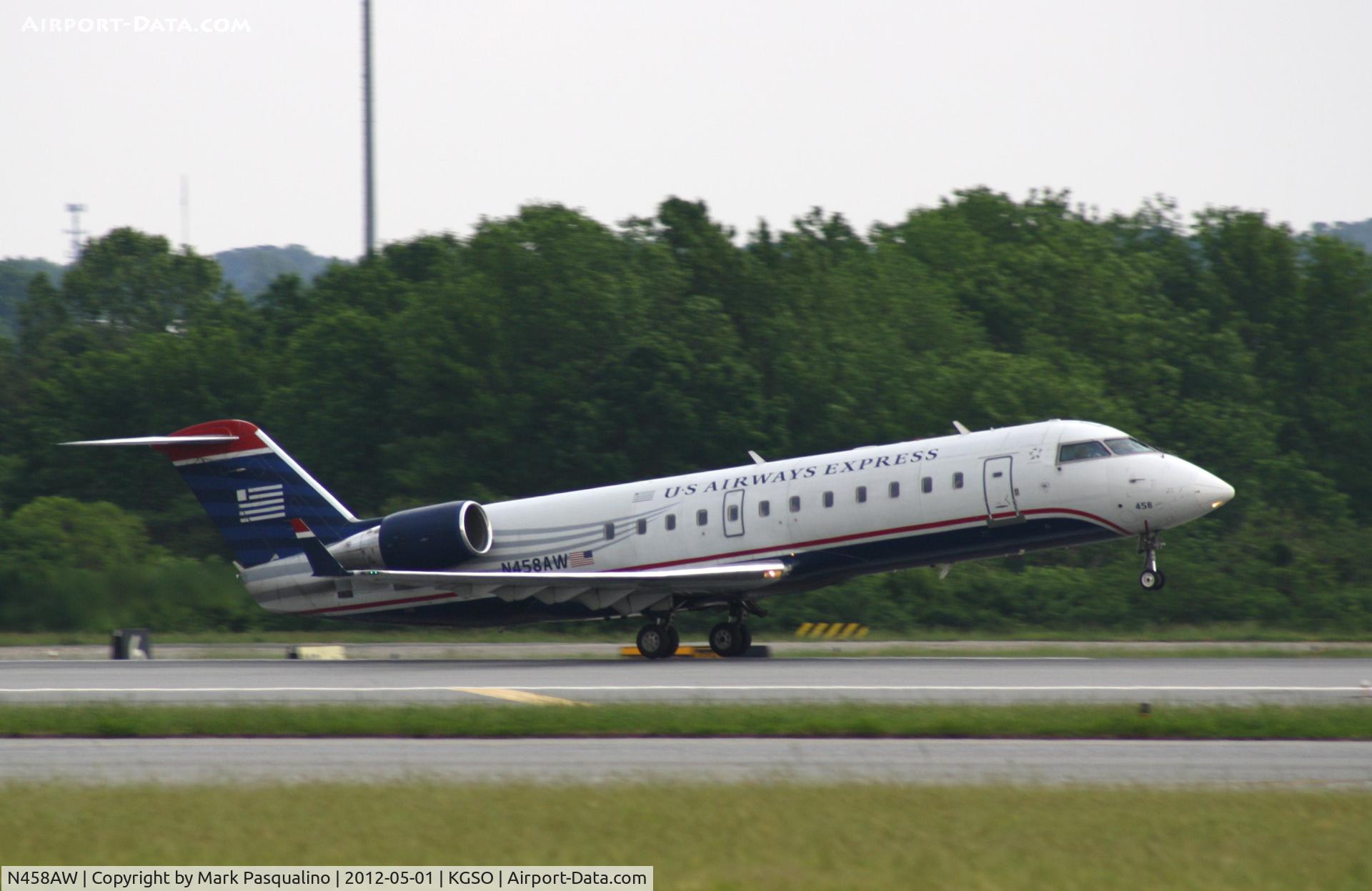 N458AW, 2003 Bombardier CRJ-200LR (CL-600-2B19) C/N 7861, CL-600-2B19