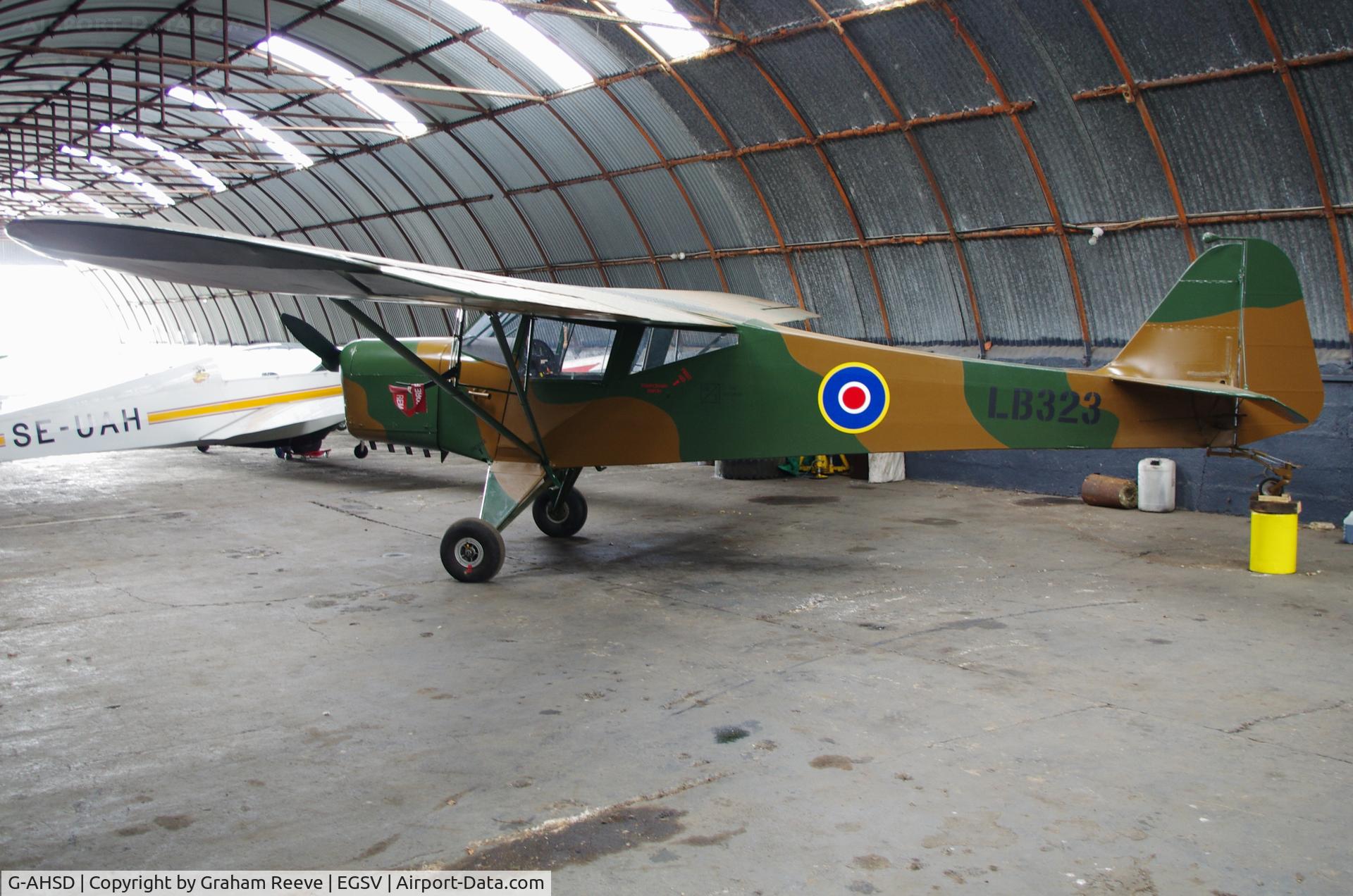 G-AHSD, 1942 Taylorcraft Plus D C/N 182, At Old Buckenham.