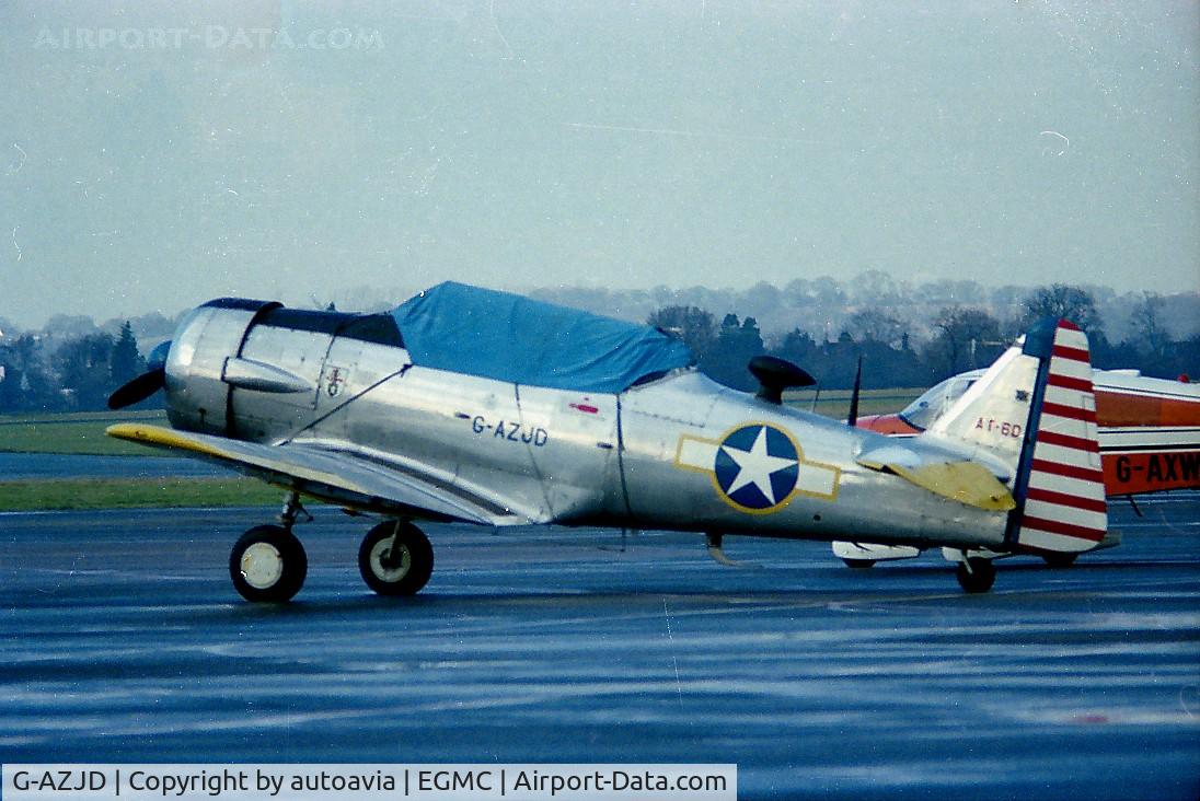 G-AZJD, 1943 North American AT-6D Harvard III C/N 88-14948 (41-33931), Taken at Southend 1978/9