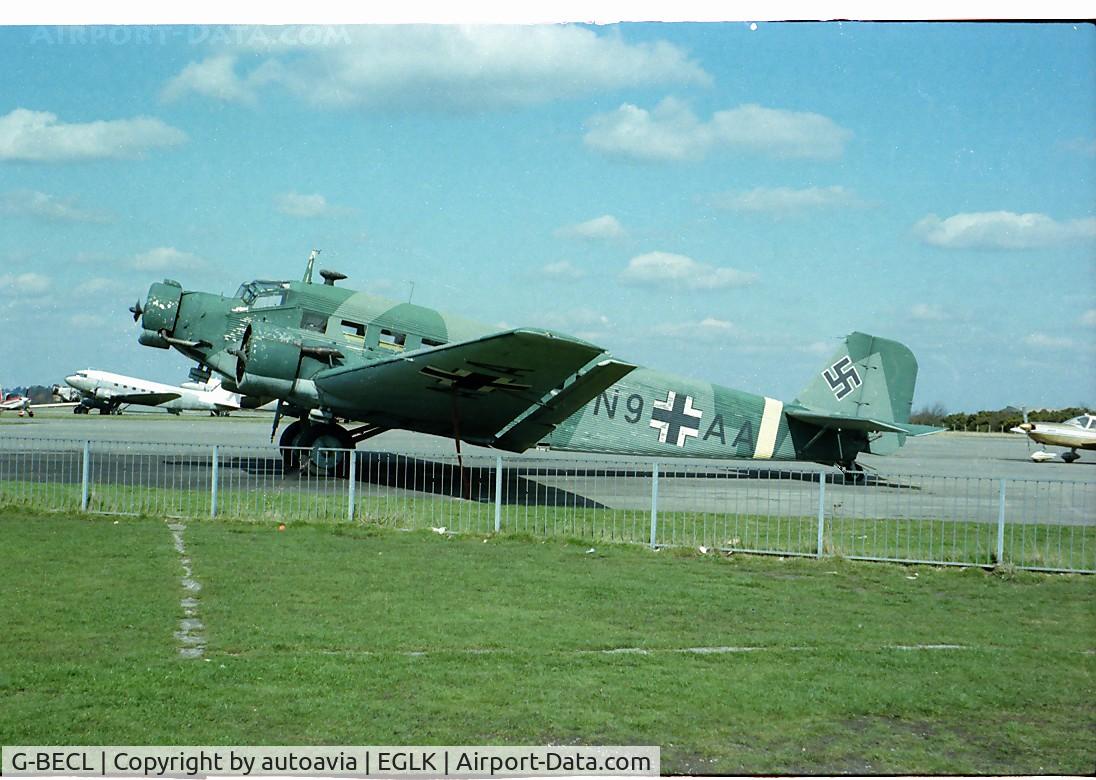 G-BECL, 1952 Junkers (CASA) 352L (Ju-52) C/N 103, Blackbushe probably 1978 or 79.