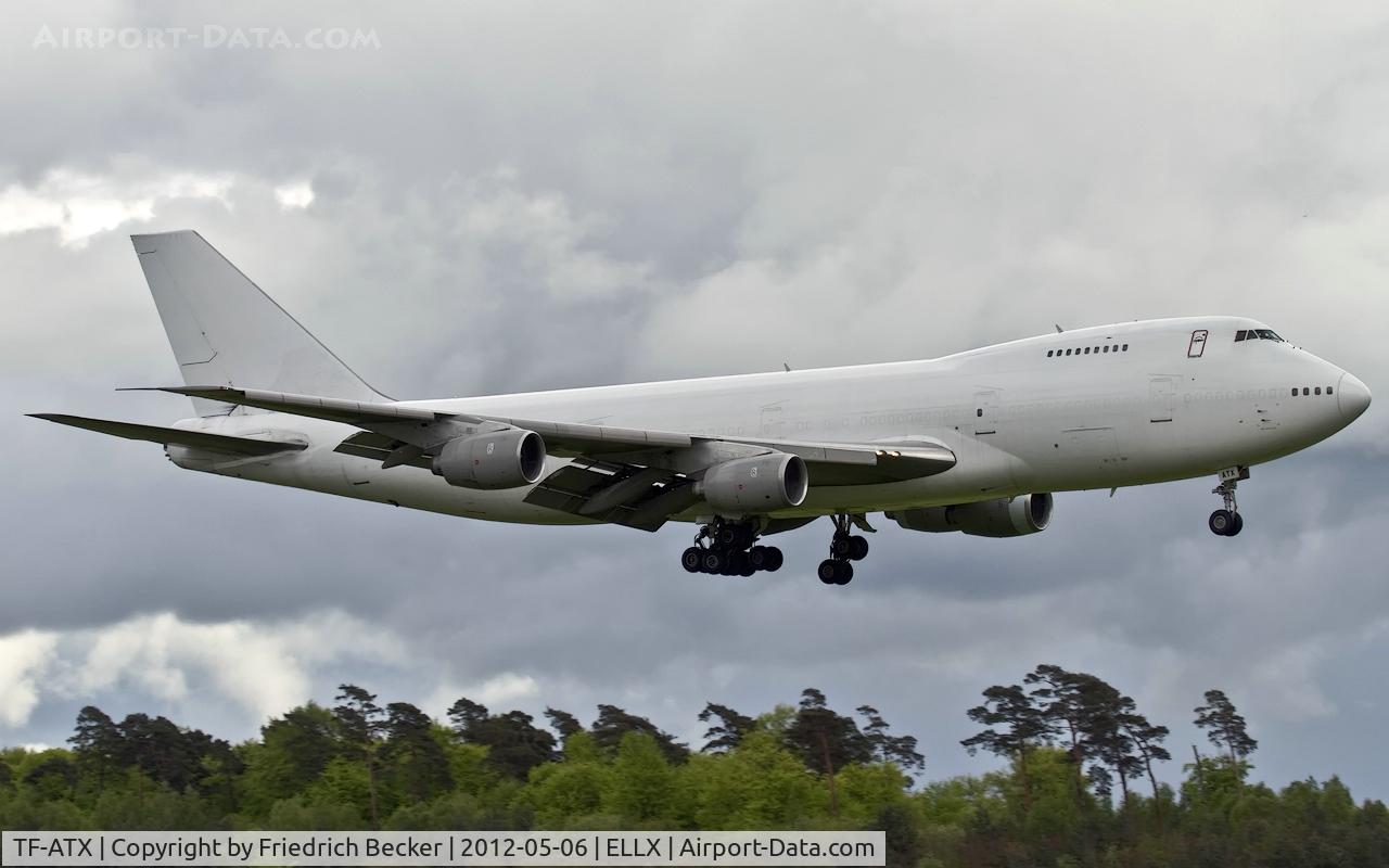 TF-ATX, 1987 Boeing 747-236B C/N 23711, on final RW24