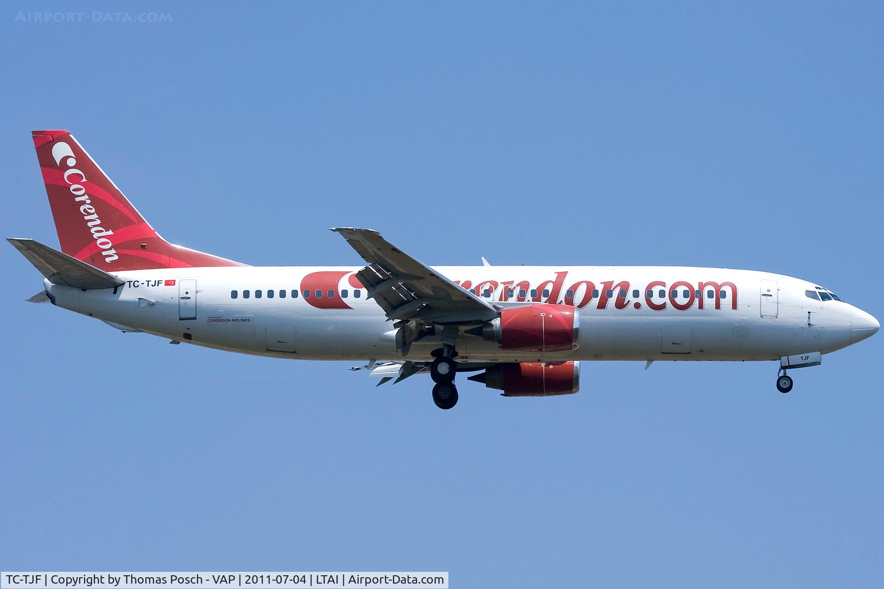 TC-TJF, 1993 Boeing 737-4Y0 C/N 26078, Corendon Airlines