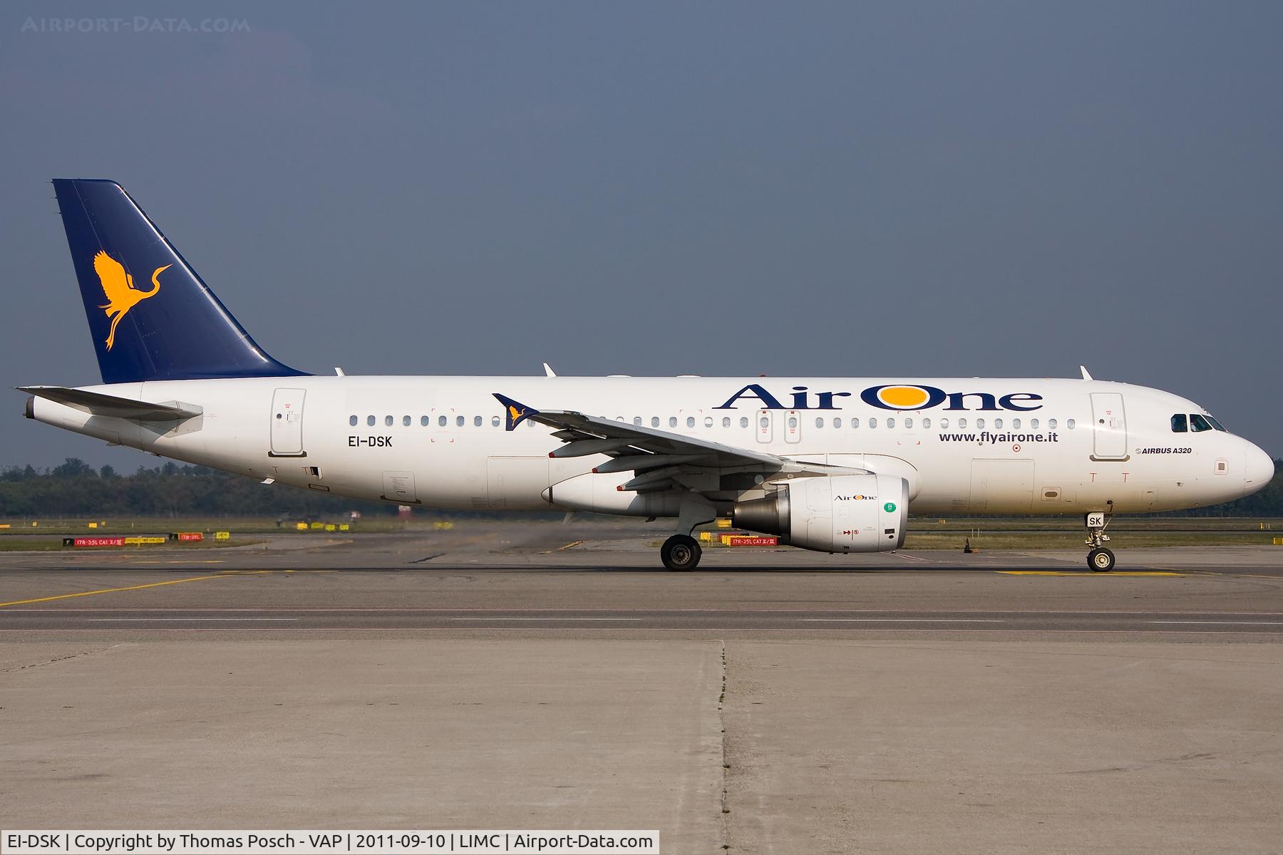 EI-DSK, 2007 Airbus A320-216 C/N 3328, Air One
