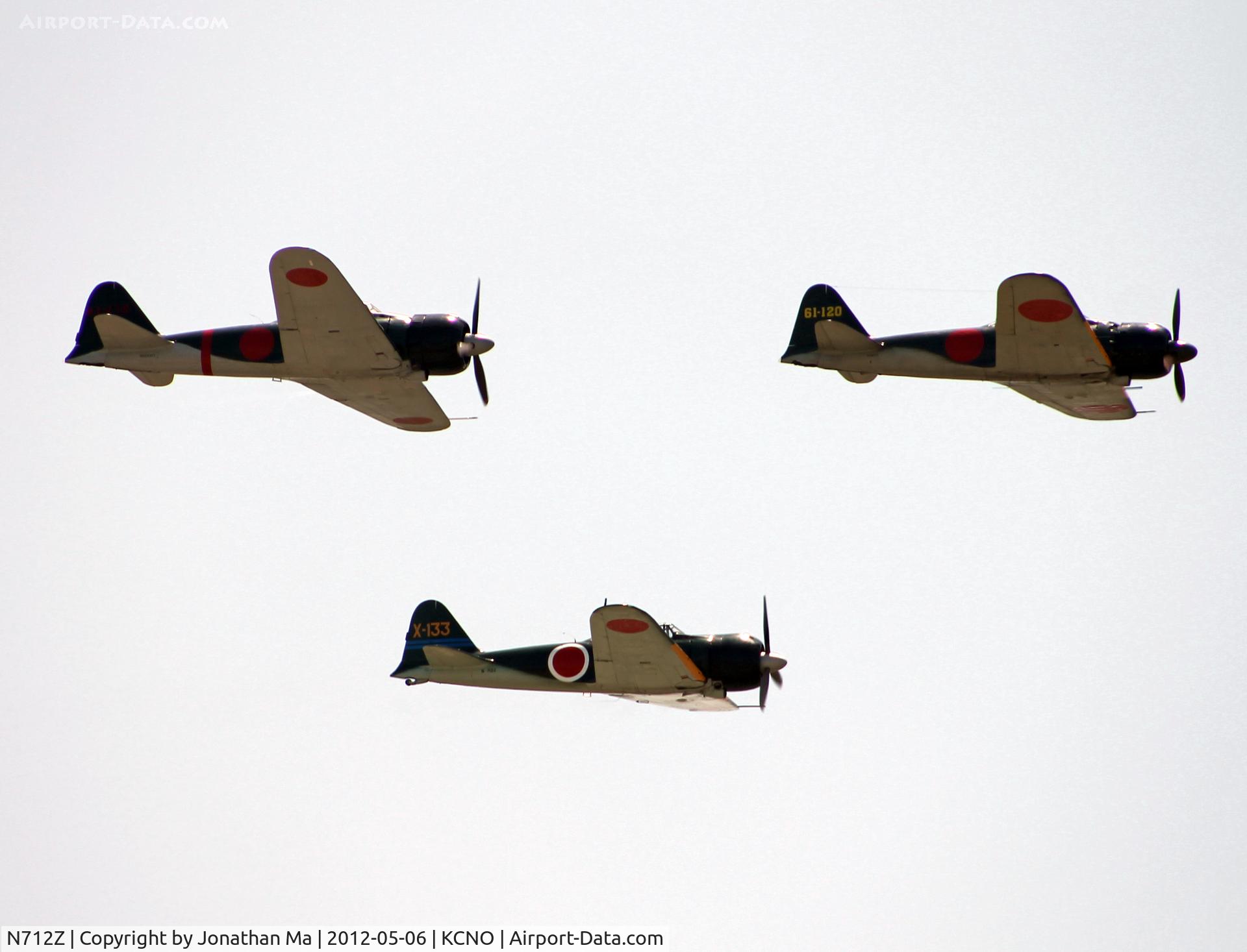 N712Z, 1942 Mitsubishi A6M3 Reisen (Zero) C/N 3869, Chino Air Show 2012