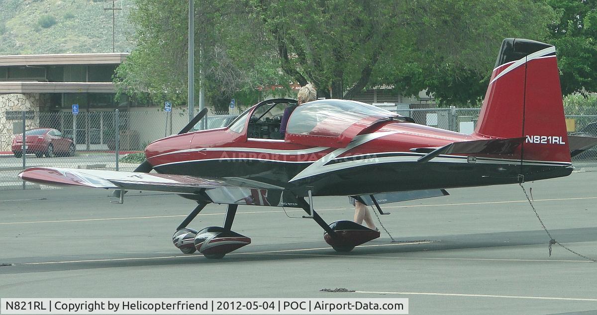 N821RL, 2006 Vans RV-7A C/N 70943, Just parked in transient parking