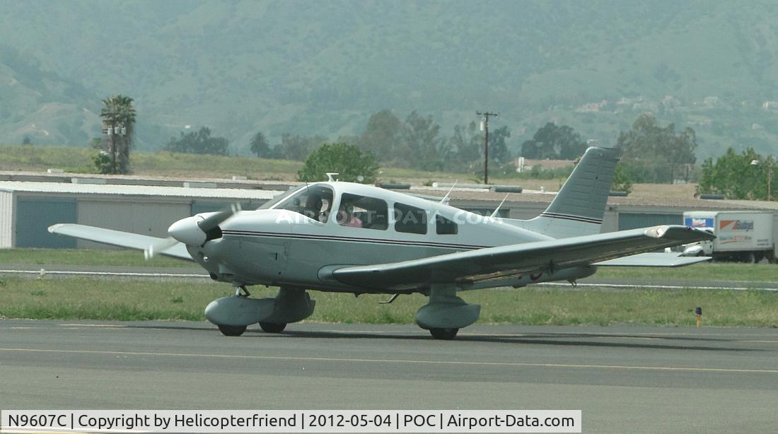 N9607C, 1978 Piper PA-28-181 C/N 28-7890429, Waiting to enter taxiway Sierra