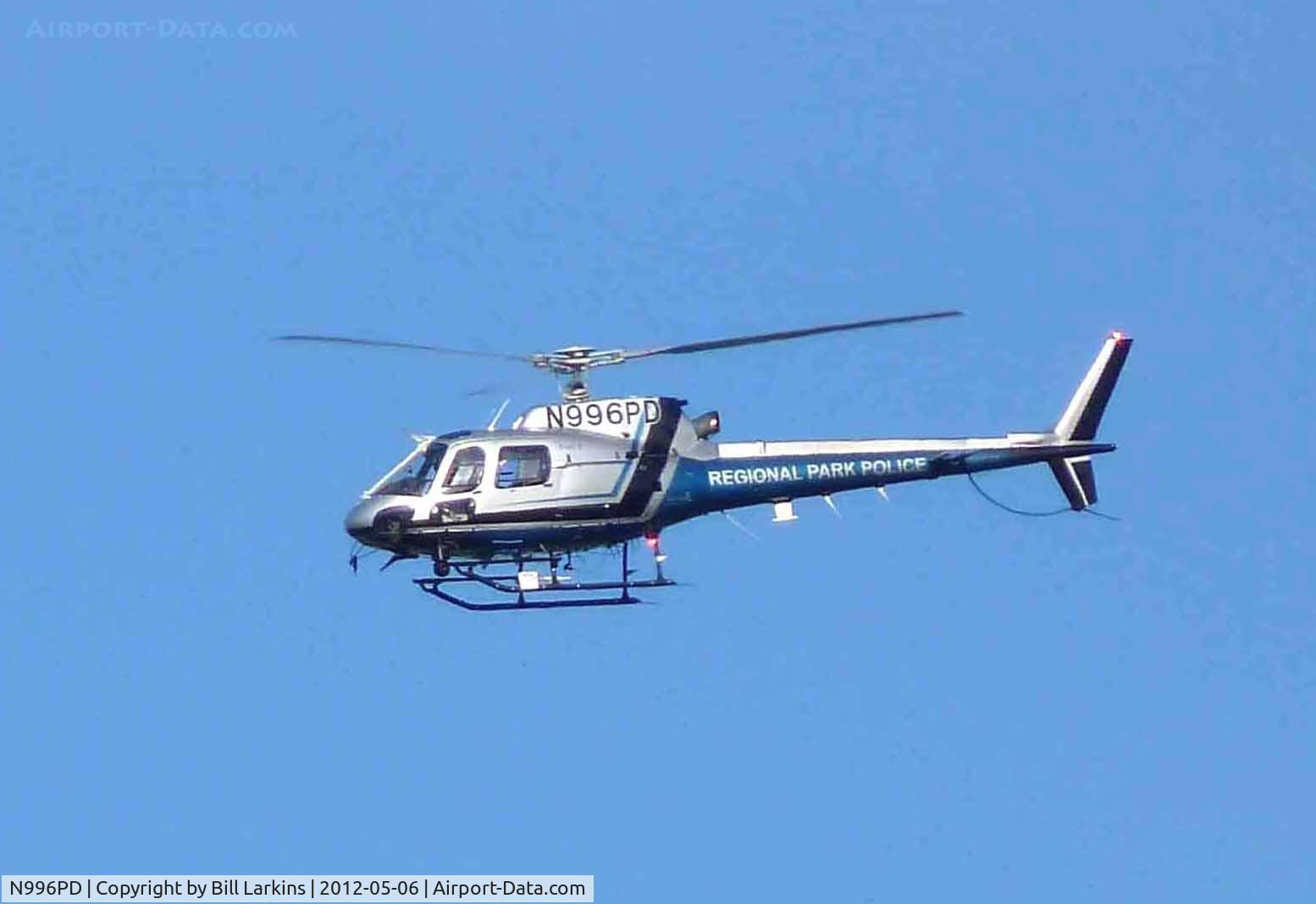 N996PD, 1998 Eurocopter AS-350B-2 Ecureuil C/N 3168, Circling the Contra Costa Canal (CA) which has had drownings in the past. This is a long way away taken with the maximum telephoto setting.