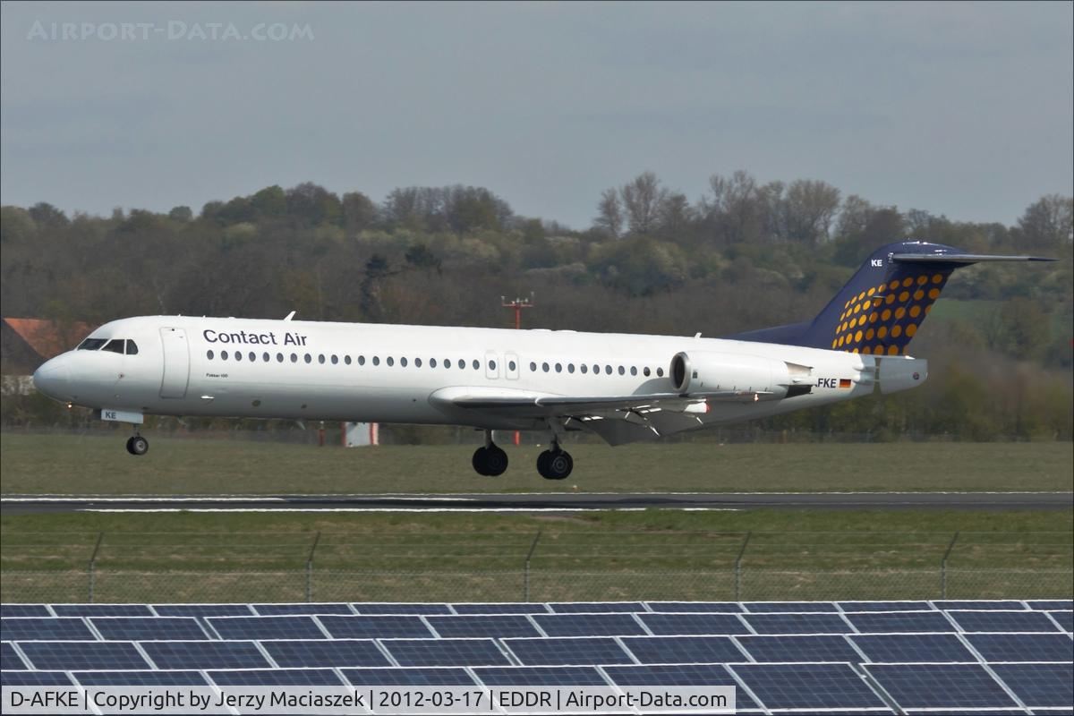 D-AFKE, 1995 Fokker 100 (F-28-0100) C/N 11505, Fokker 100