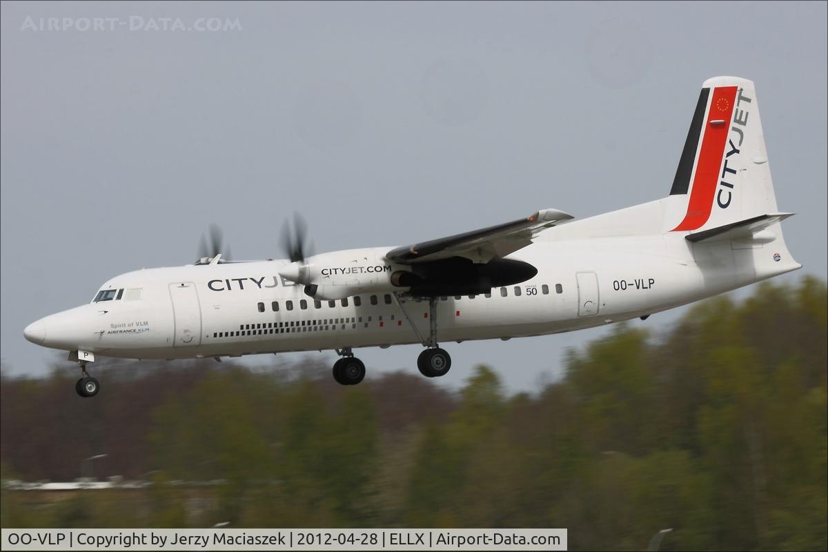 OO-VLP, 1991 Fokker 50 C/N 20209, Fokker F50