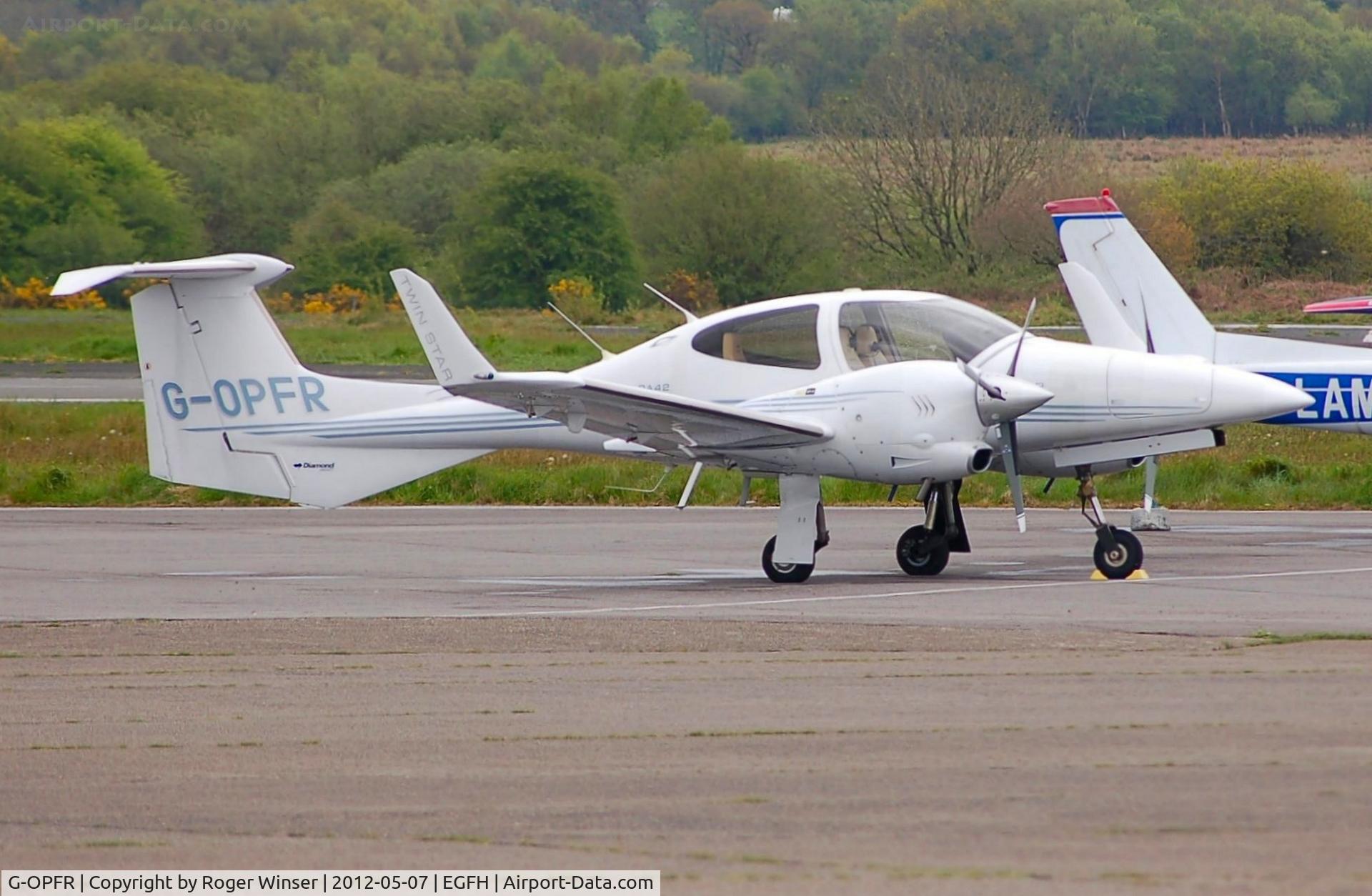G-OPFR, 2005 Diamond DA-42 Twin Star C/N 42.077, Visiting Diamond Twin Star.
