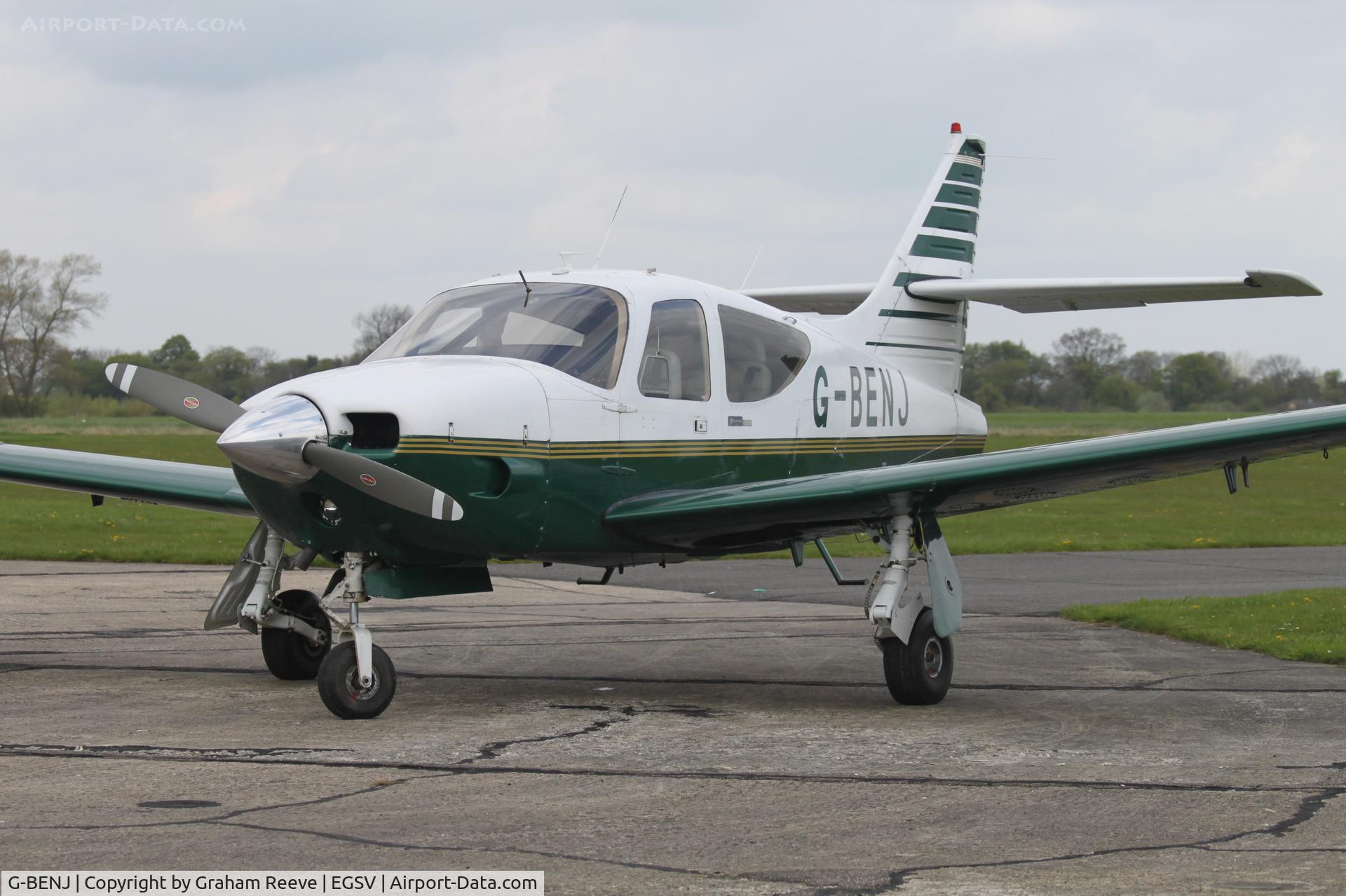 G-BENJ, 1976 Rockwell Commander 112B C/N 522, Parked at Old Buckenham.