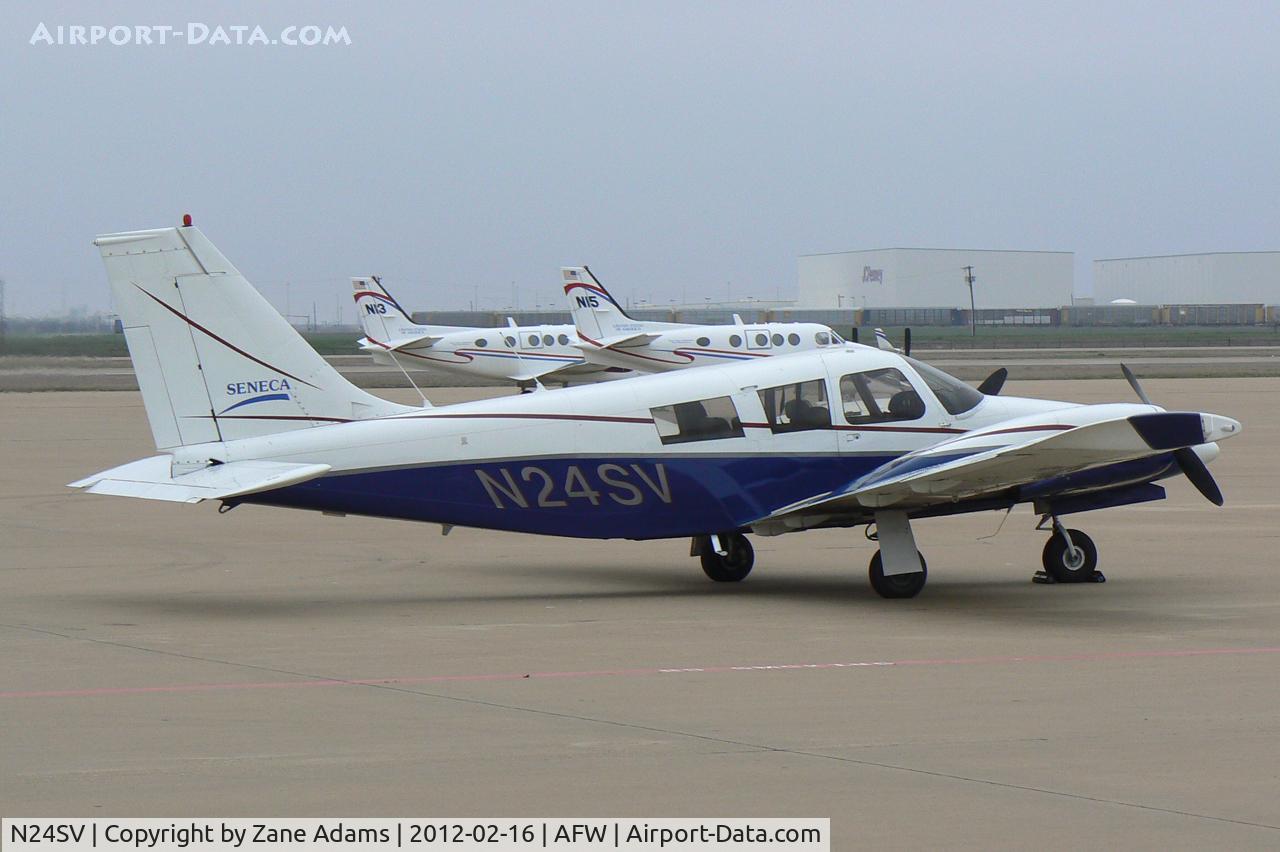 N24SV, 1972 Piper PA-34-200 C/N 34-7250280, At Alliance Airport - Fort Worth, TX