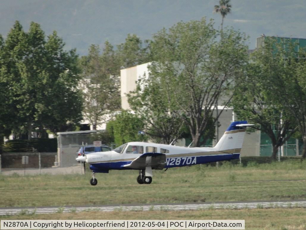 N2870A, 1979 Piper PA-28RT-201T Arrow IV C/N 28R-7931232, Touching down
