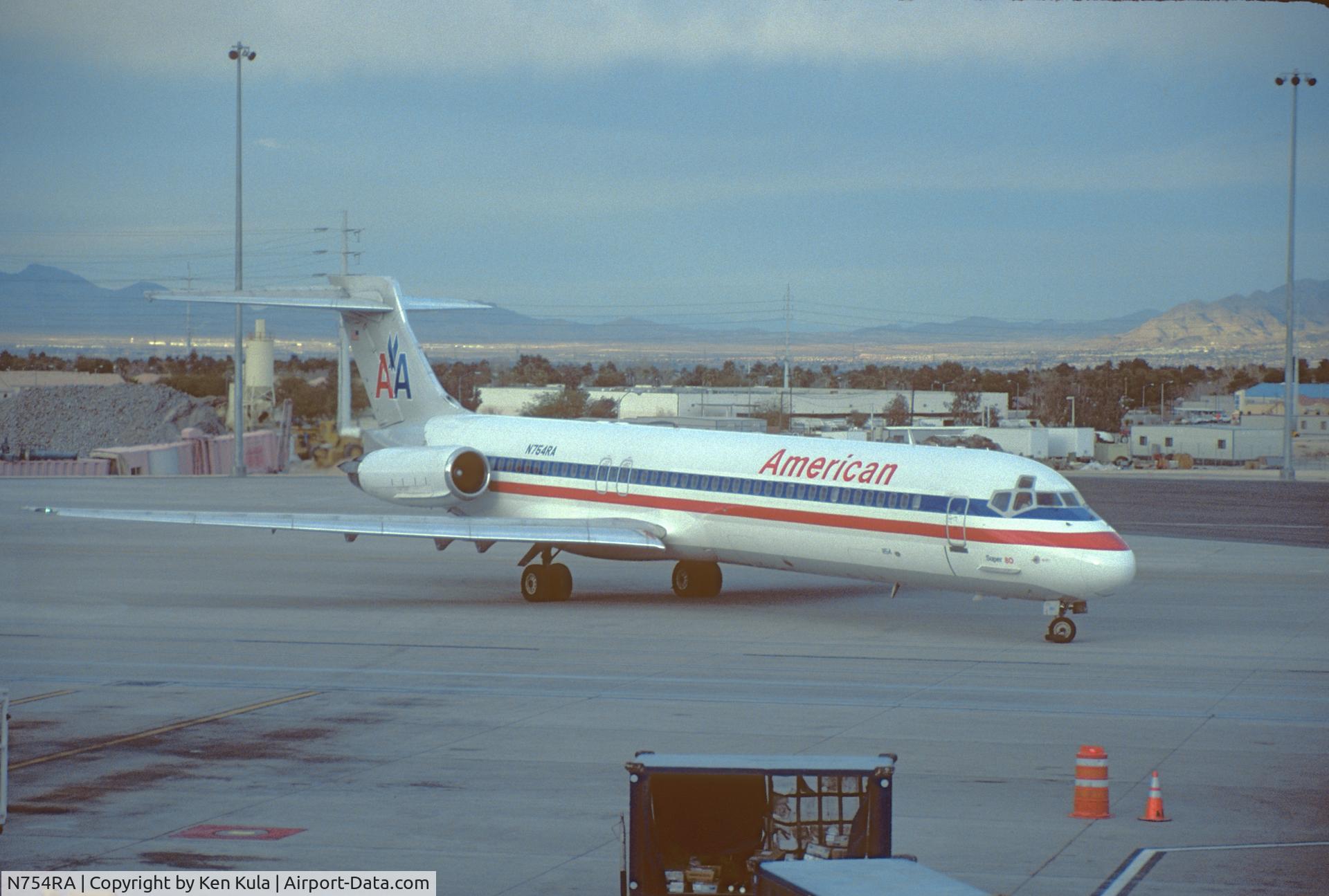 N754RA, McDonnell Douglas DC-9-87 C/N 49641, Ex-Reno Air MD87 in AAL colors