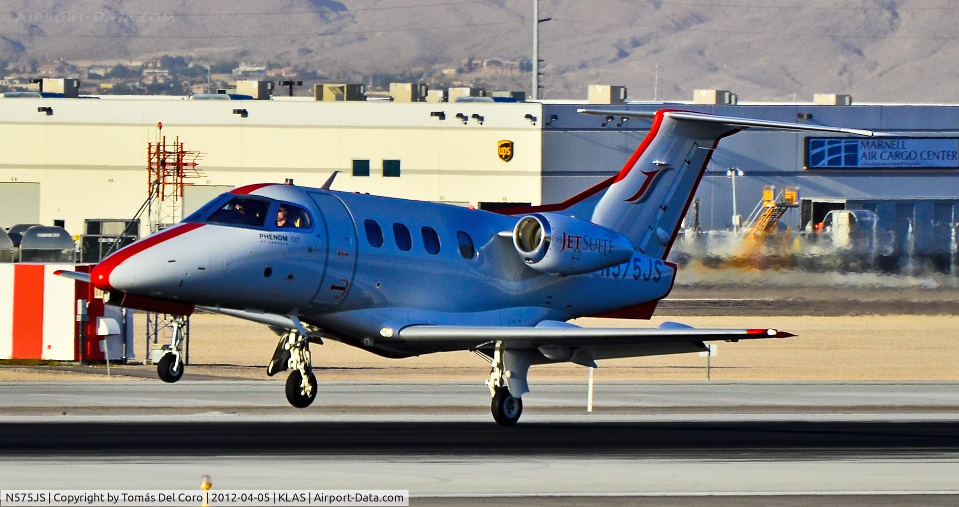 N575JS, 2009 Embraer EMB-500 Phenom 100 C/N 50000051, N575JS JetSuite Embraer EMB-500 Phenom 100 (cn 50000051)

- Las Vegas - McCarran International (LAS / KLAS)
USA - Nevada, April 5, 2012
Photo: Tomás Del Coro