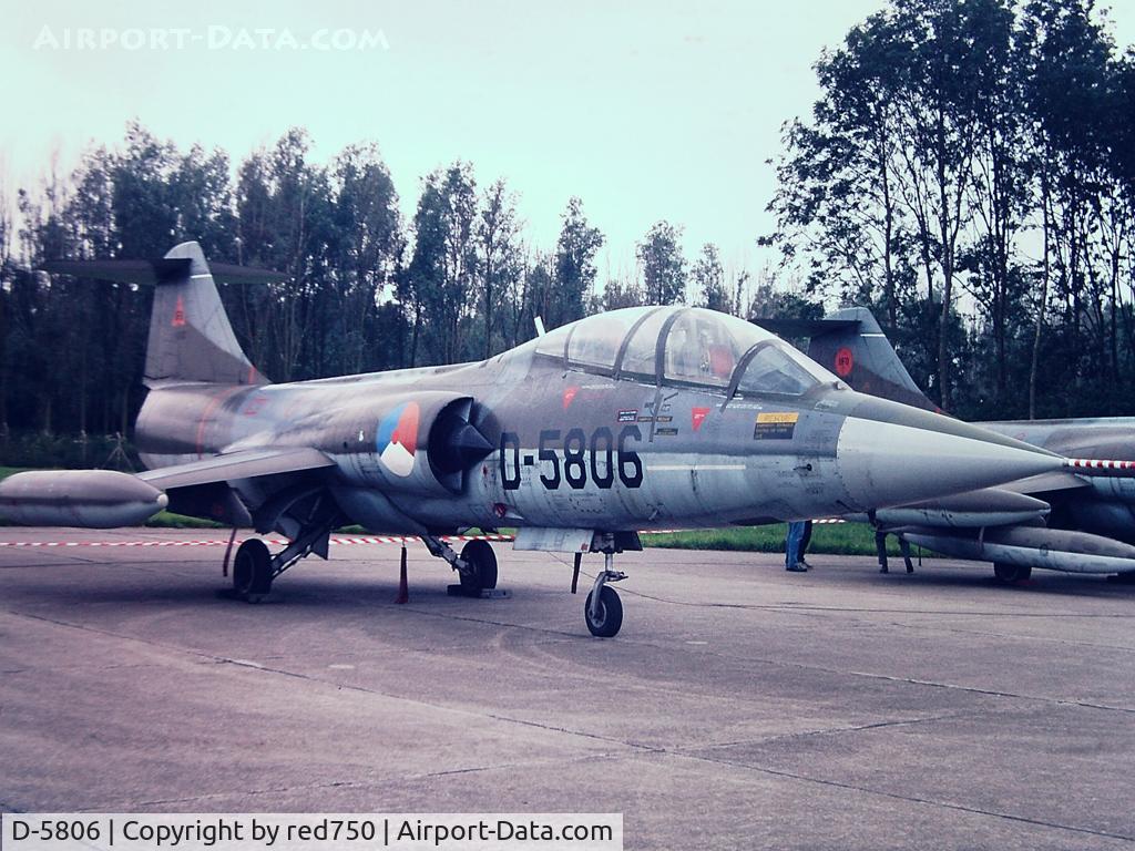 D-5806, Lockheed TF-104G Starfighter C/N 583E-5806, Photograph by Edwin van Opstal with permission. Scanned from a color slide.