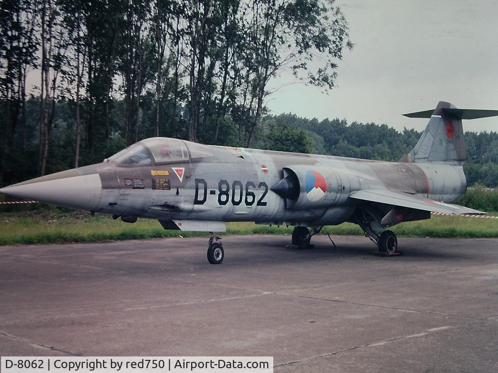 D-8062, Lockheed F-104G Starfighter C/N 683-8062, Photograph by Edwin van Opstal with permission. Scanned from a color slide.