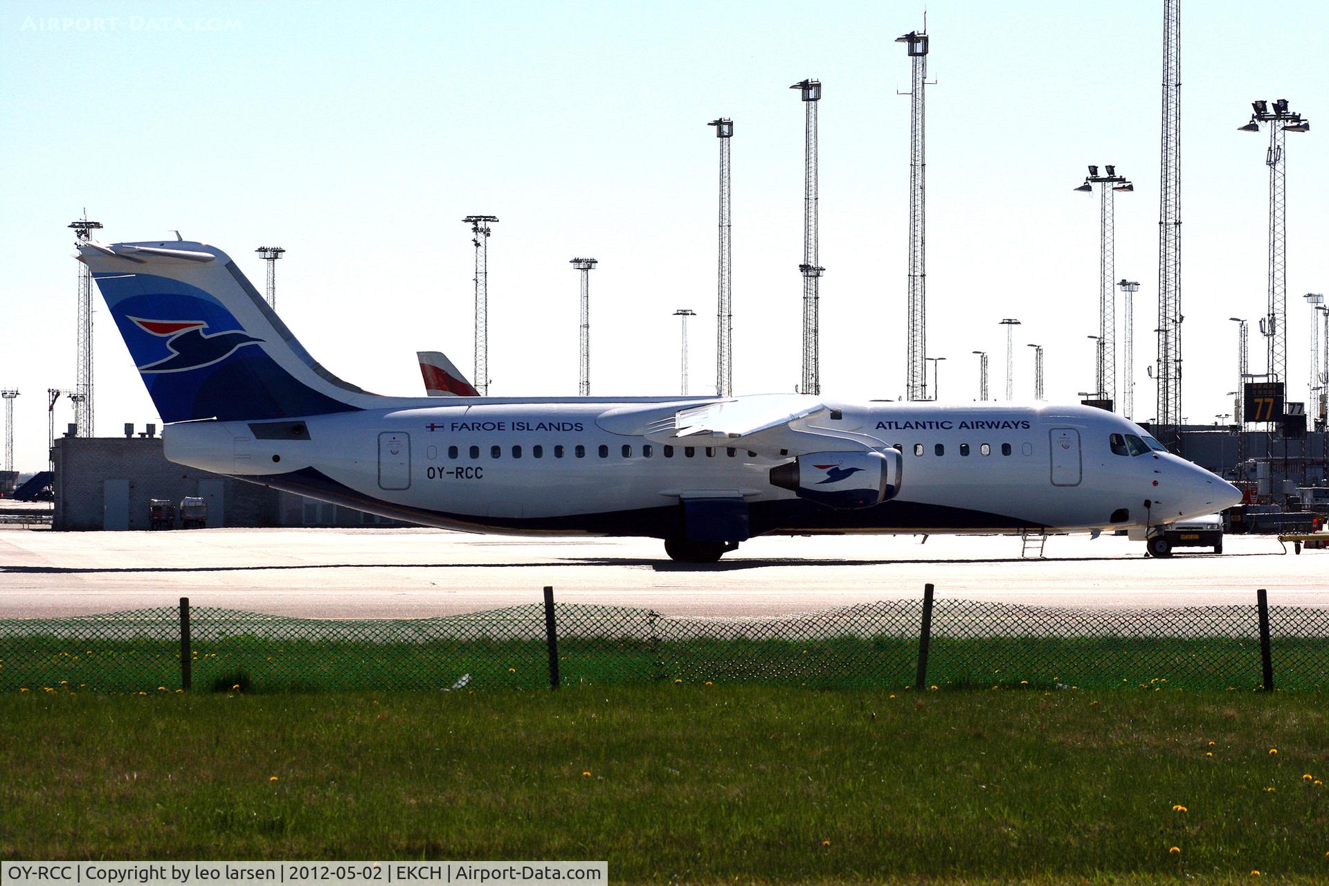 OY-RCC, 1999 British Aerospace Avro 146-RJ100 C/N E3357, Copenhagen Kastrup 2.5.12 in new c/s
