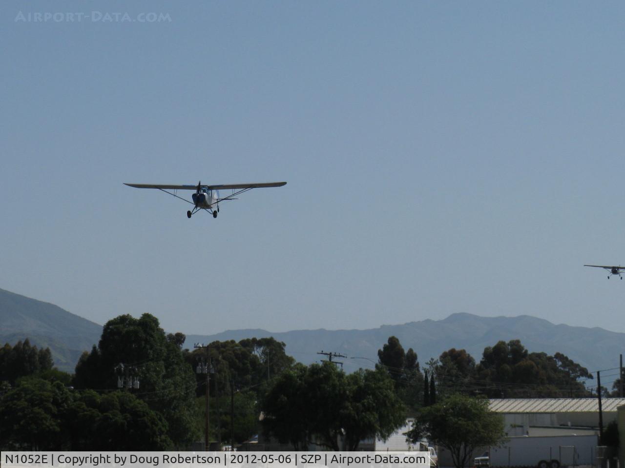 N1052E, 1946 Aeronca 7AC Champion C/N 7AC-4603, 1946 Aeronca 7AC CHAMPION conversion to 7CCM/L-16B Replica, Continental C90-8F 90 Hp, on final Rwy 22 with N662SH behind